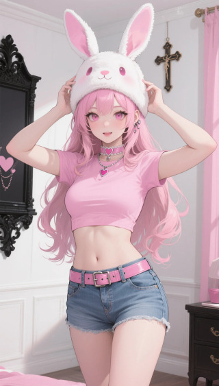 粉色兔兔