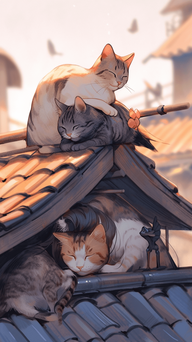 楼顶上的猫1
