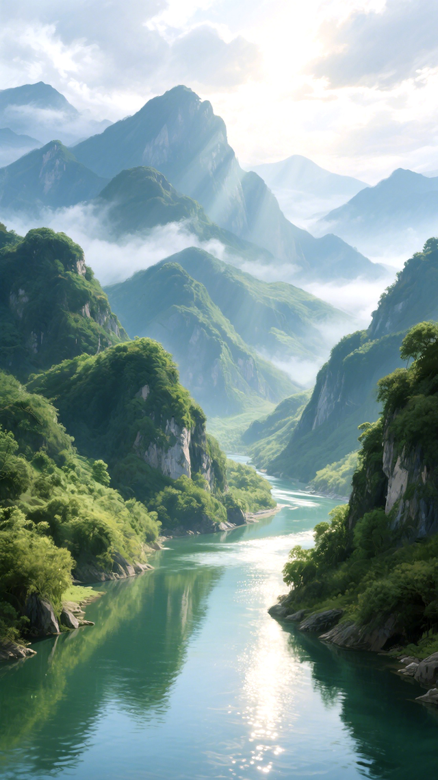 一眼傾心的山水詩畫