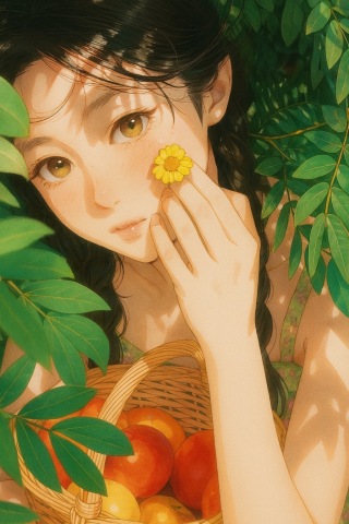 花与少女