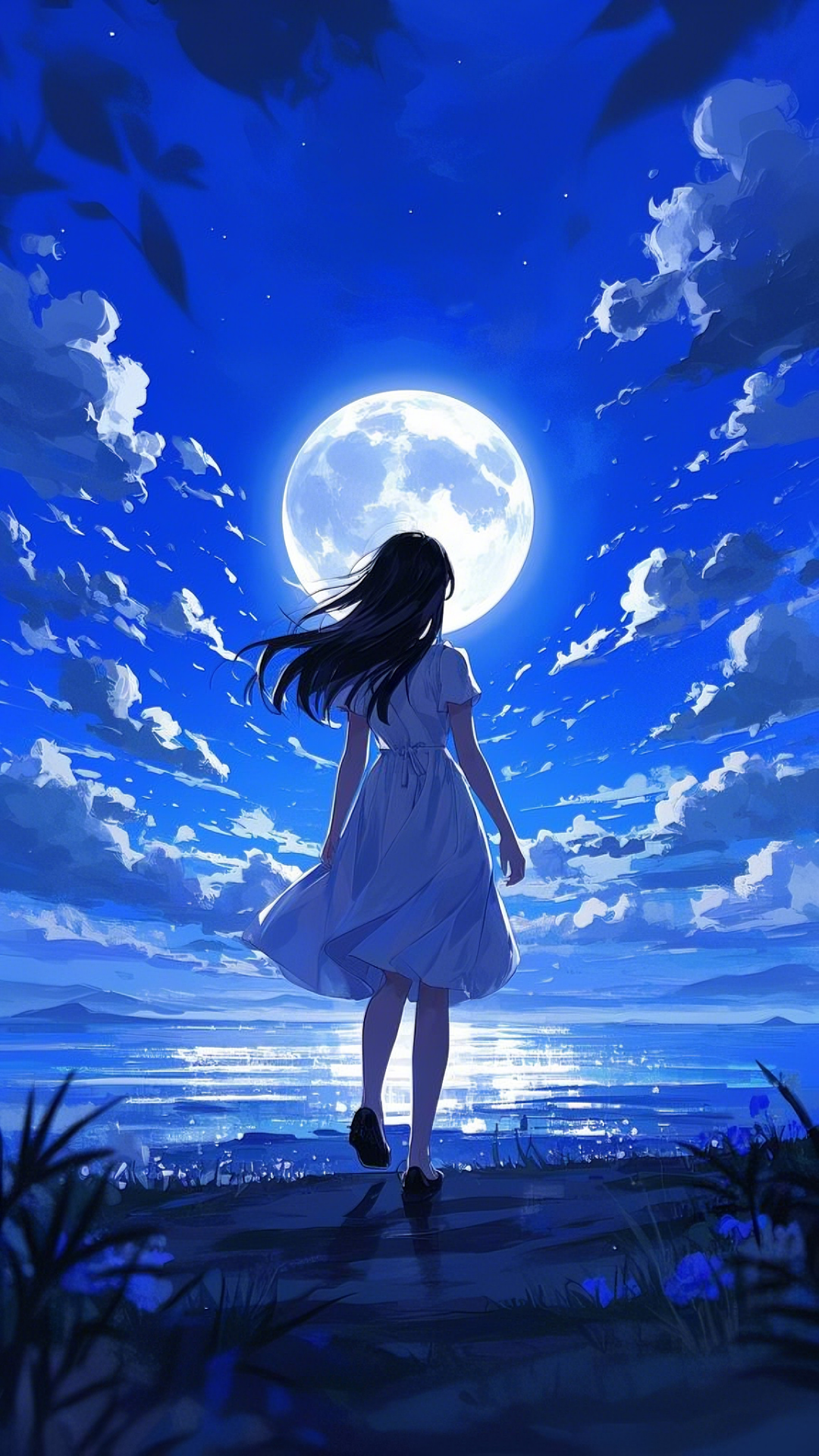 少女 背影