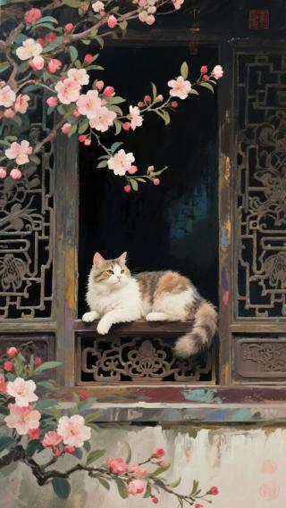 老窗前