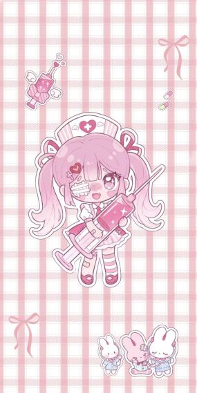    粉色护士小兔