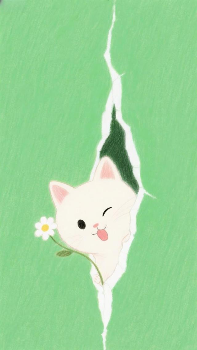 探出小脑袋
