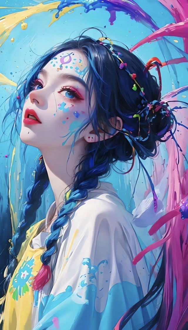 彩繪少女
