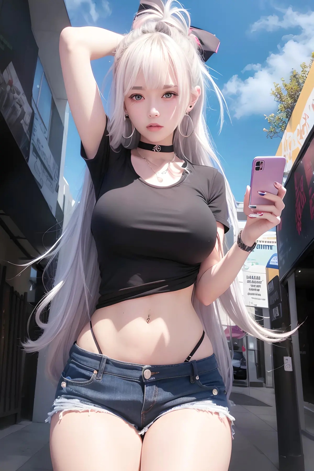 白发美少女