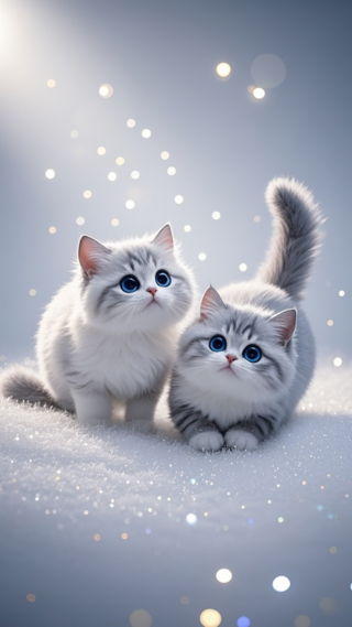 毛绒绒超可爱的小猫咪