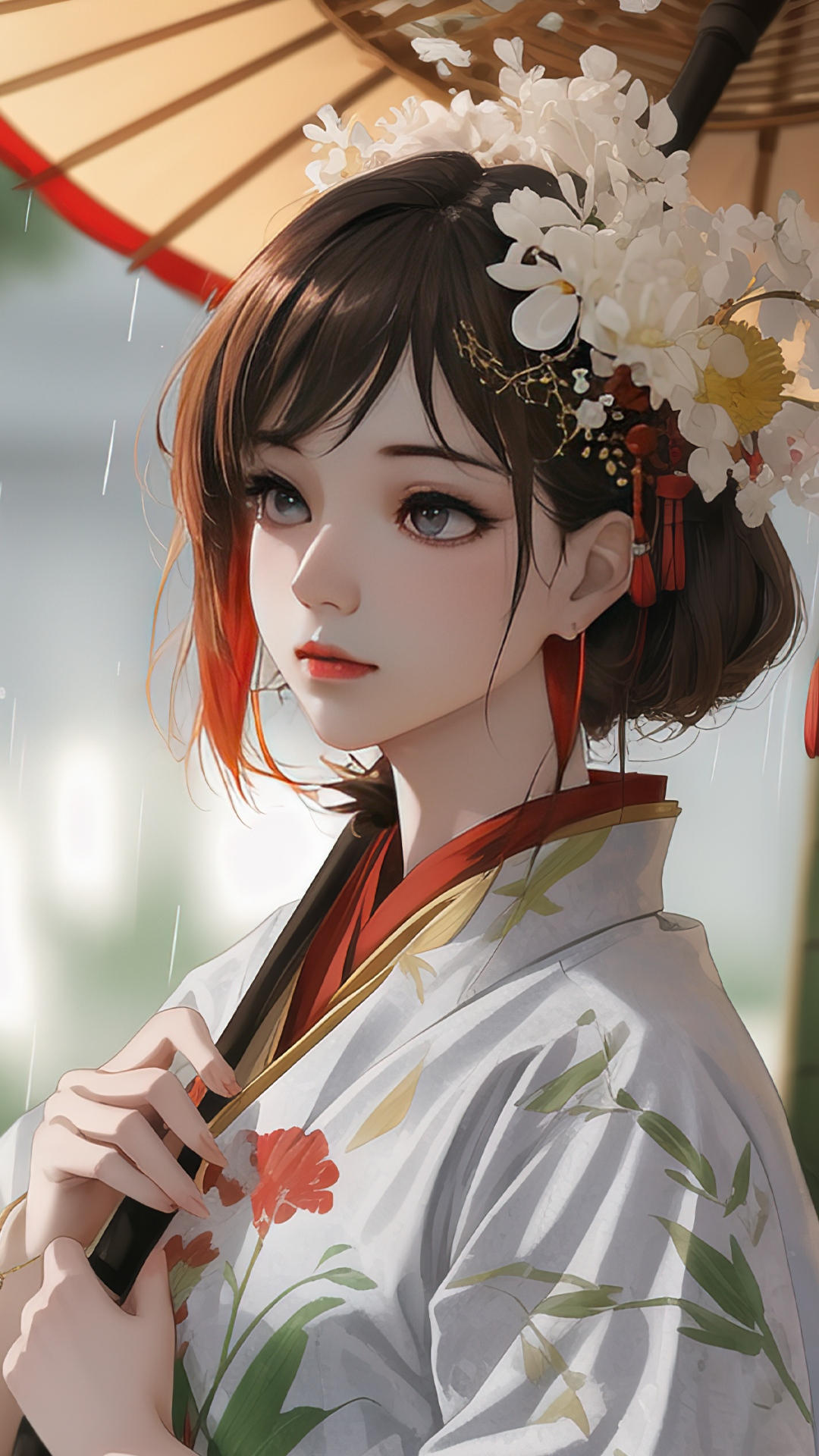 撐傘絕美女神