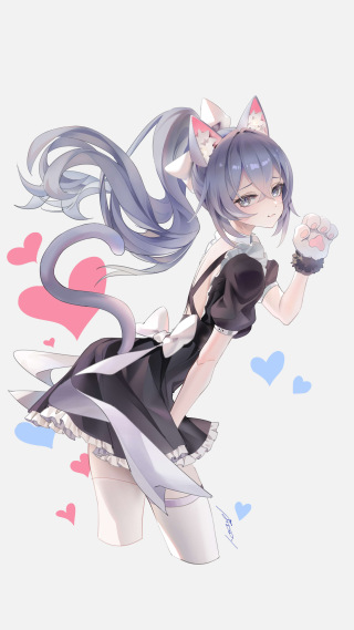 银狼女仆装侧面