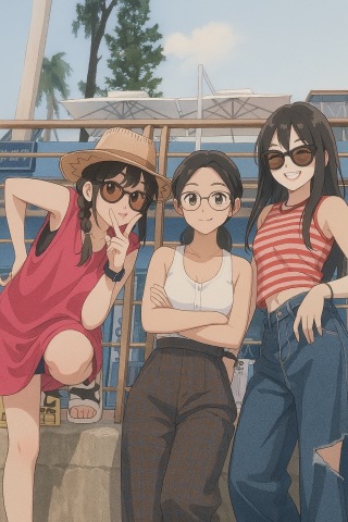 美少女合影