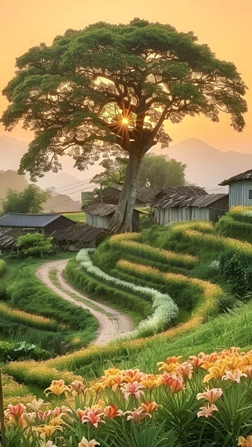 村園秋色