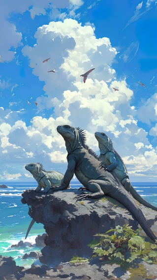 海边海鬣蜥