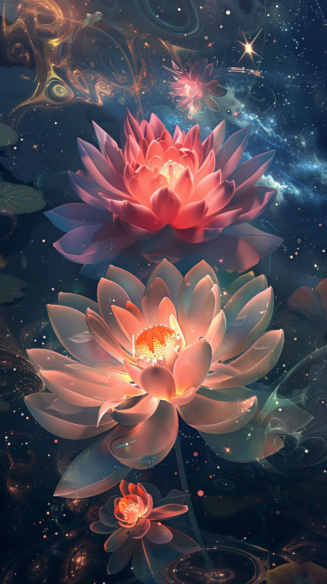 静谧花语-荷塘魅影