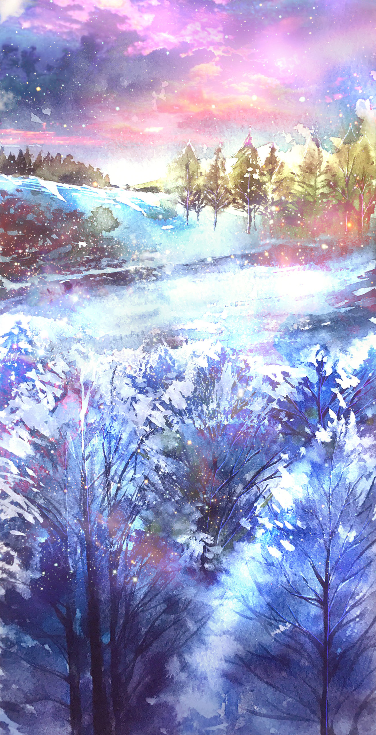 冰天雪地聊天背景圖