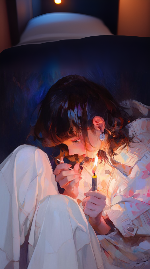 唯美治愈系动漫女孩
