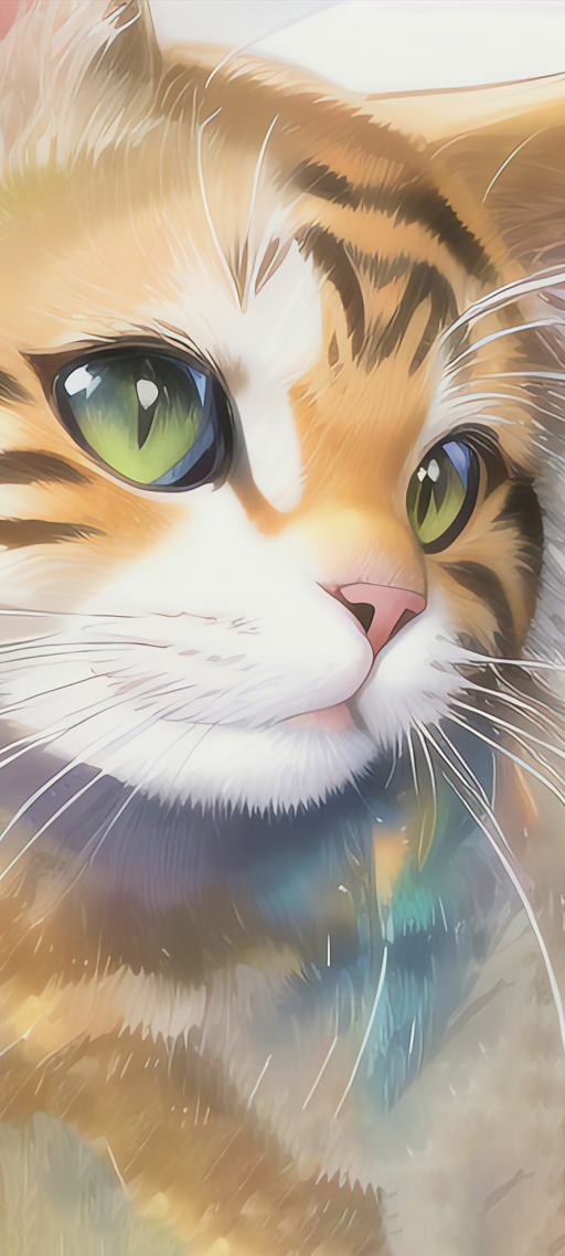 4K 猫咪 插画