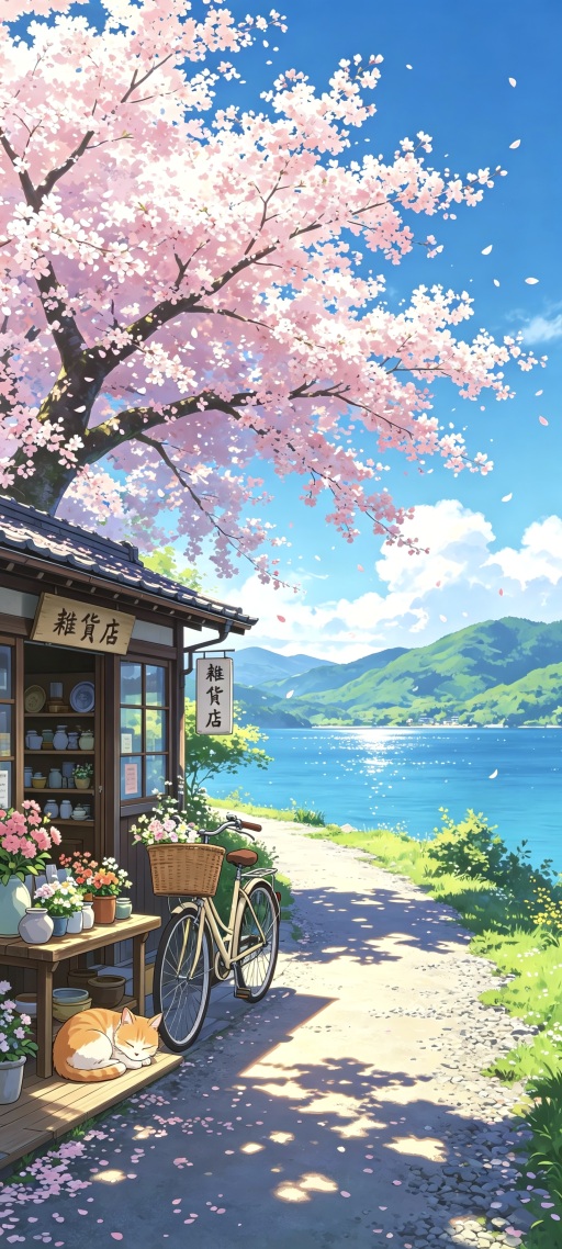 樱花下的杂货铺