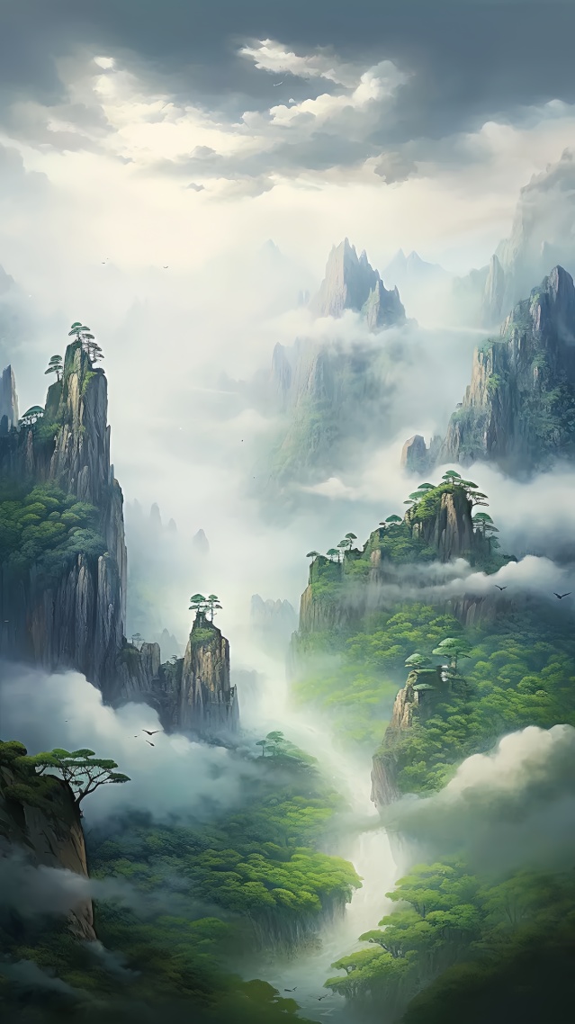 云山雾绕