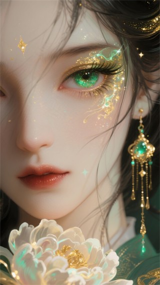 绿衣牡丹