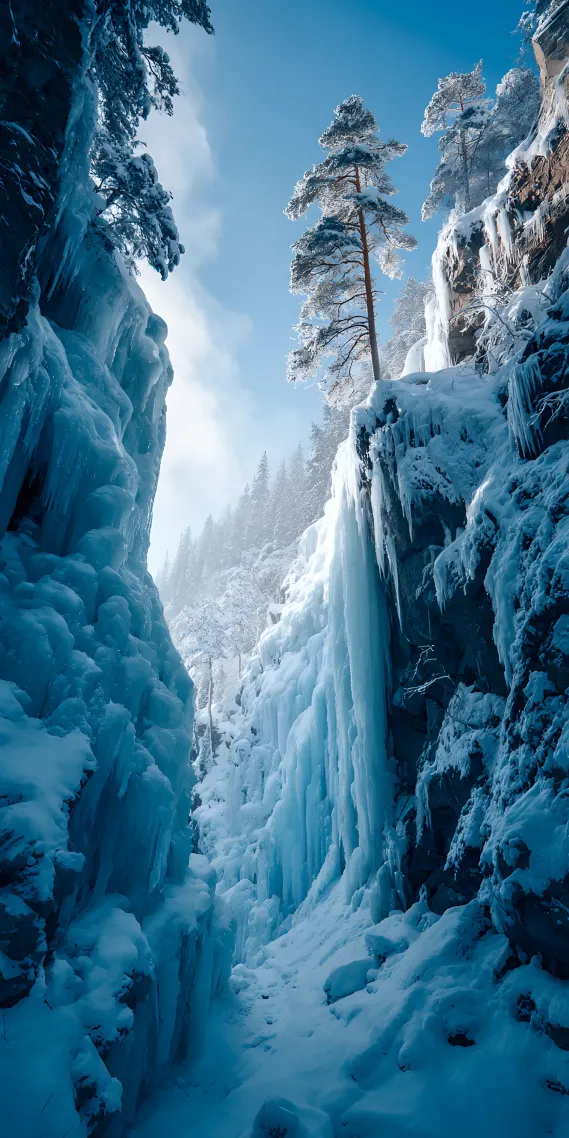 冰峡凝蓝