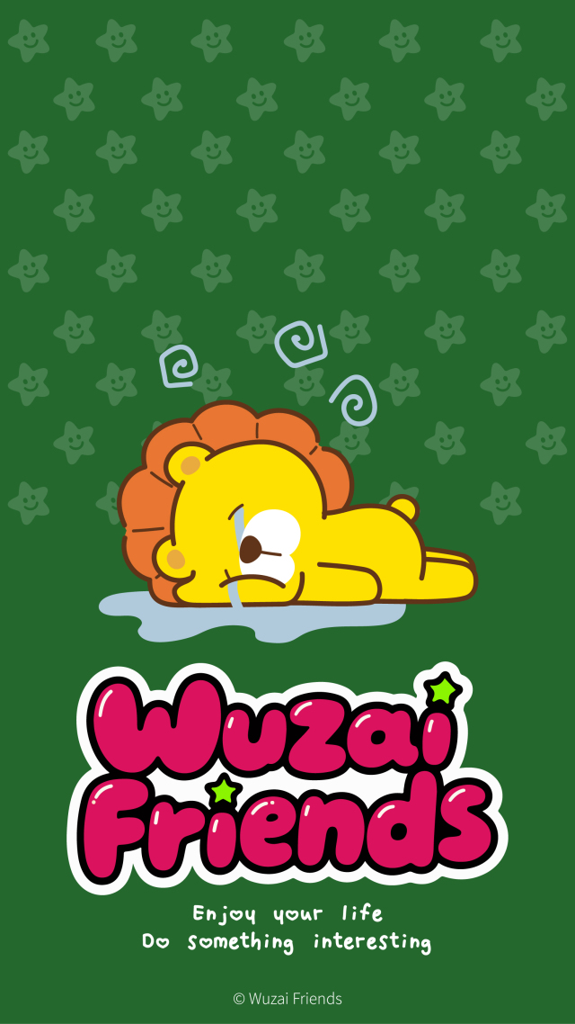 物哉卡通壁纸-有点丧