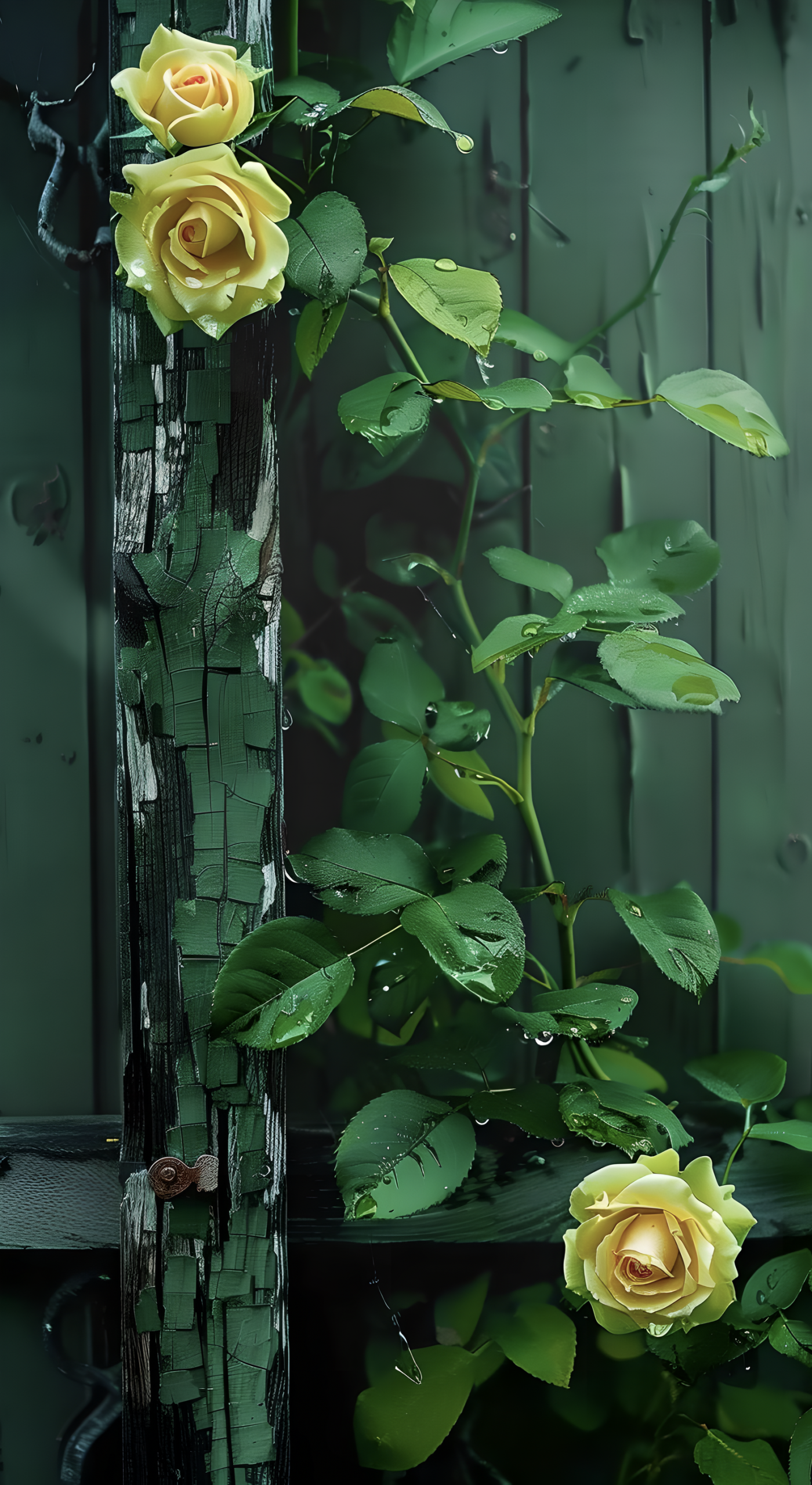 黄玫瑰花