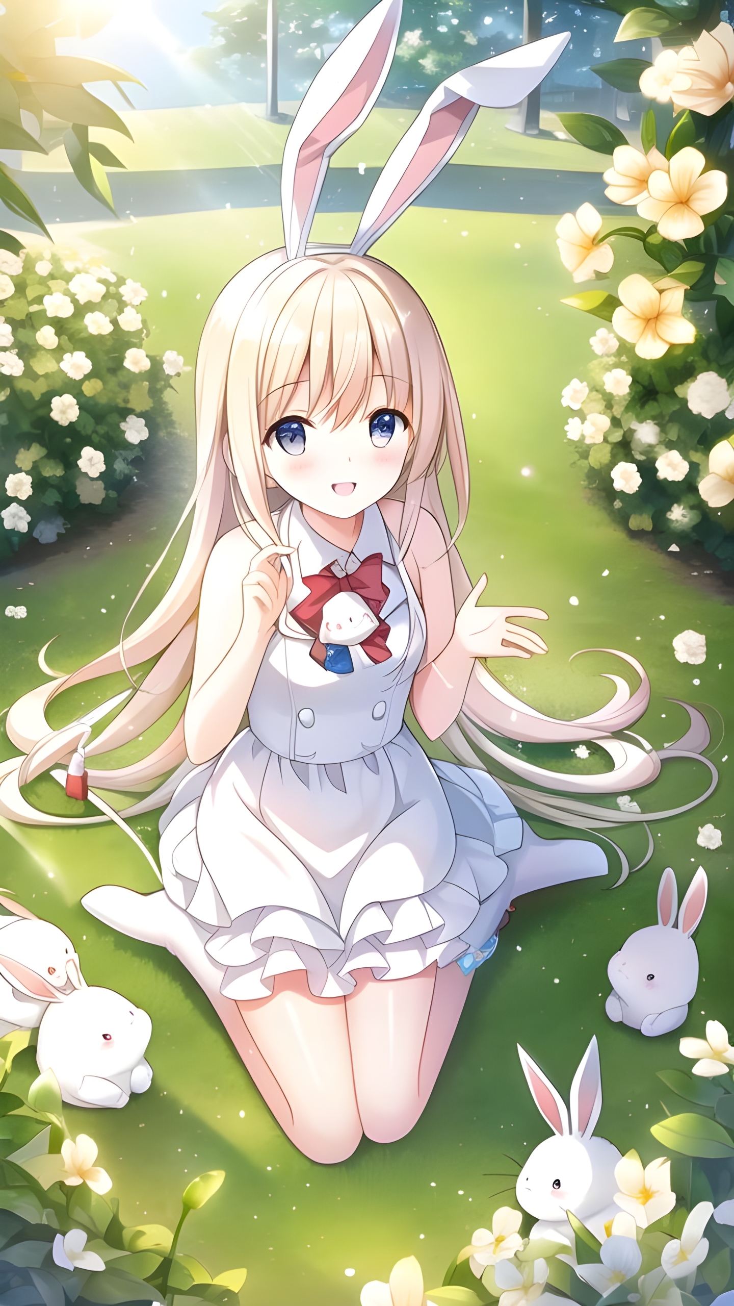 可爱小兔女孩