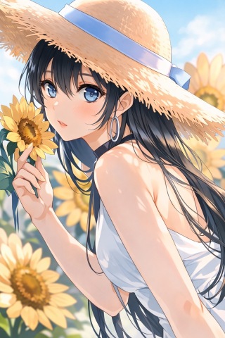 向日葵美少女