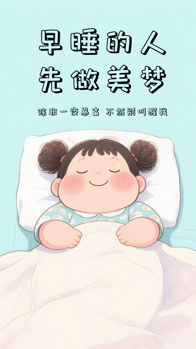 早睡的人先做美梦