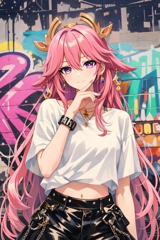 粉色复古美少女