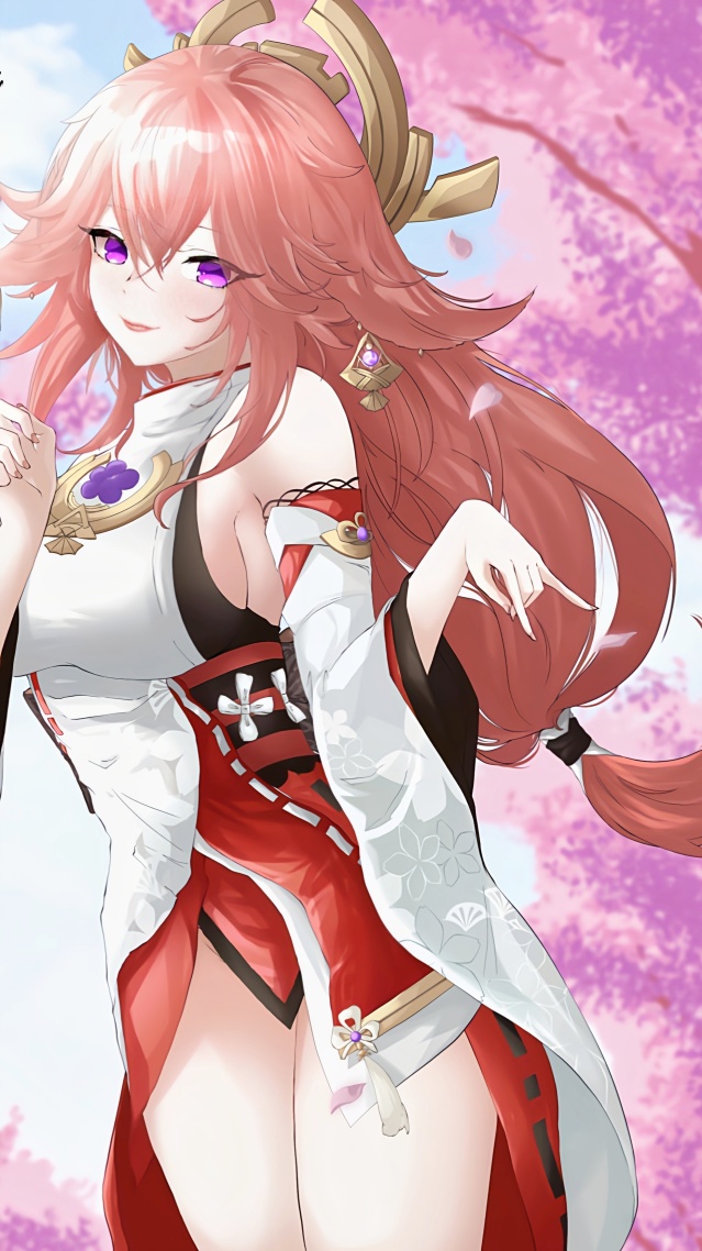 原神4k八重神子