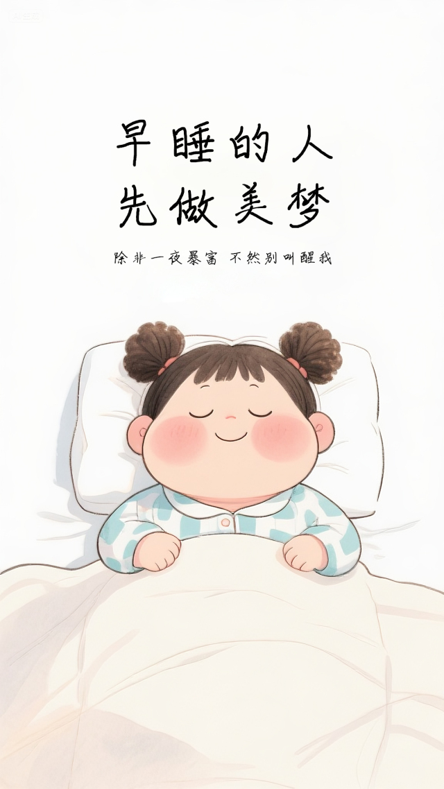 早睡的人先做美梦