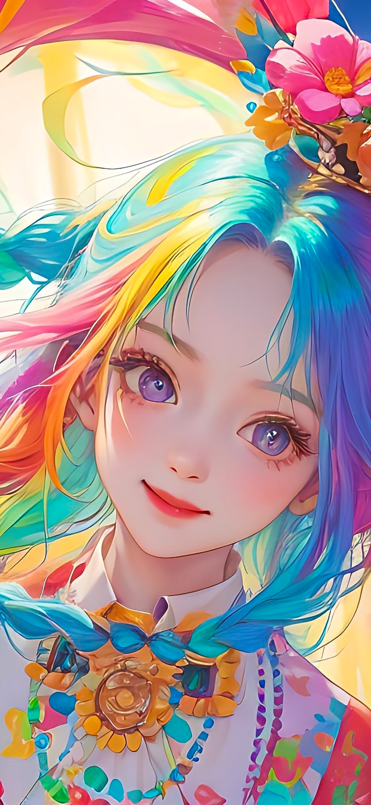 彩虹女孩 高清4K壁紙