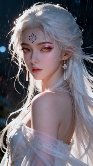 白发美女