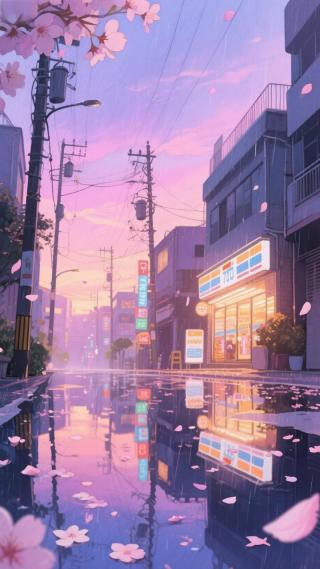 粉紫天空