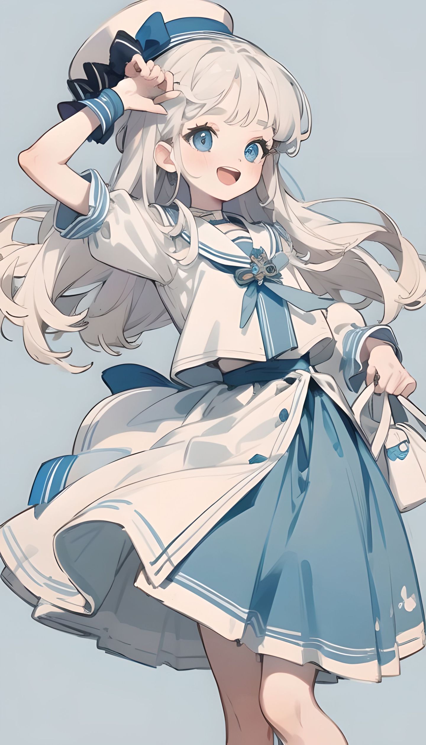 藍色系元氣少女1