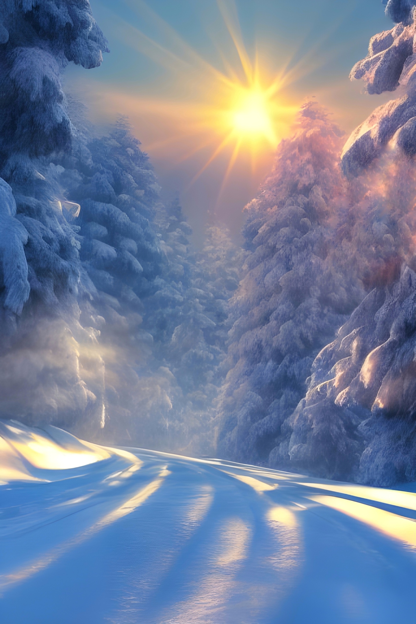 希望以後能和喜歡的人一起去看雪景
