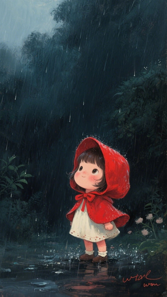 雨中女孩