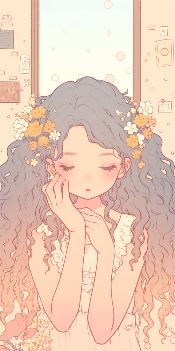 捲髮女生