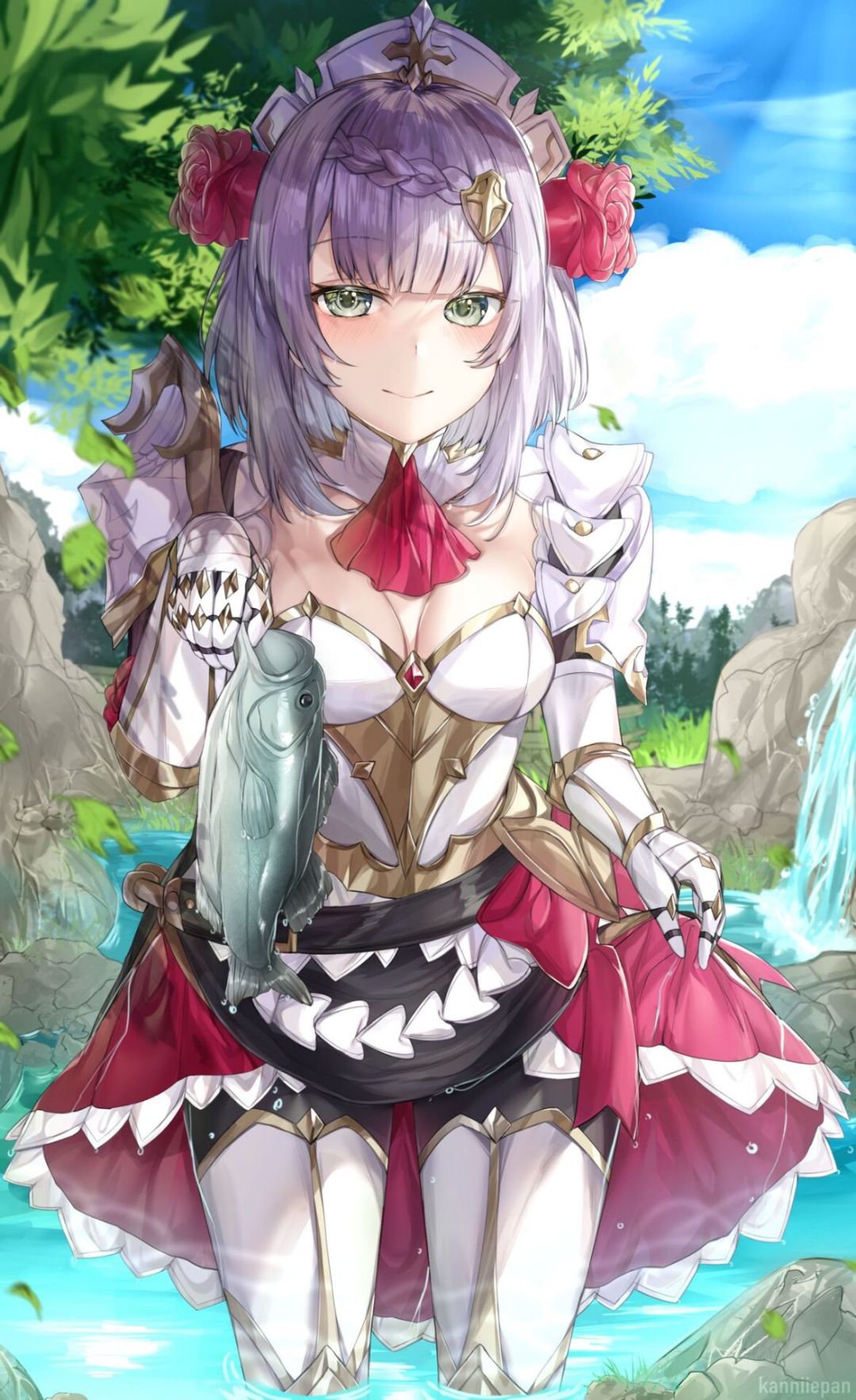 原神女僕諾艾爾微信主題背景