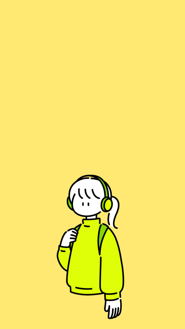 可愛女孩聽音樂聽歌