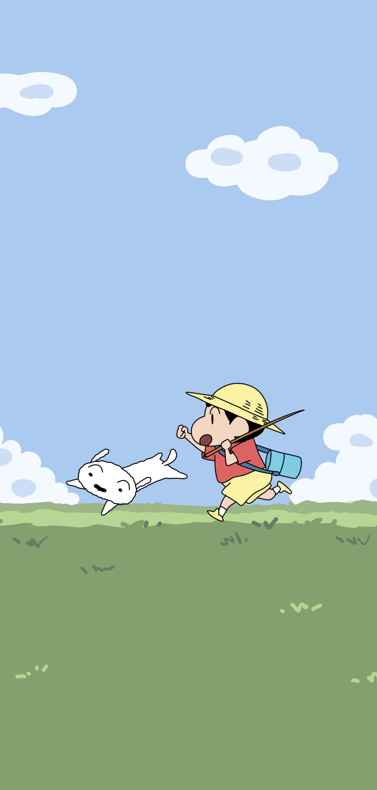 蠟筆小新與小白
