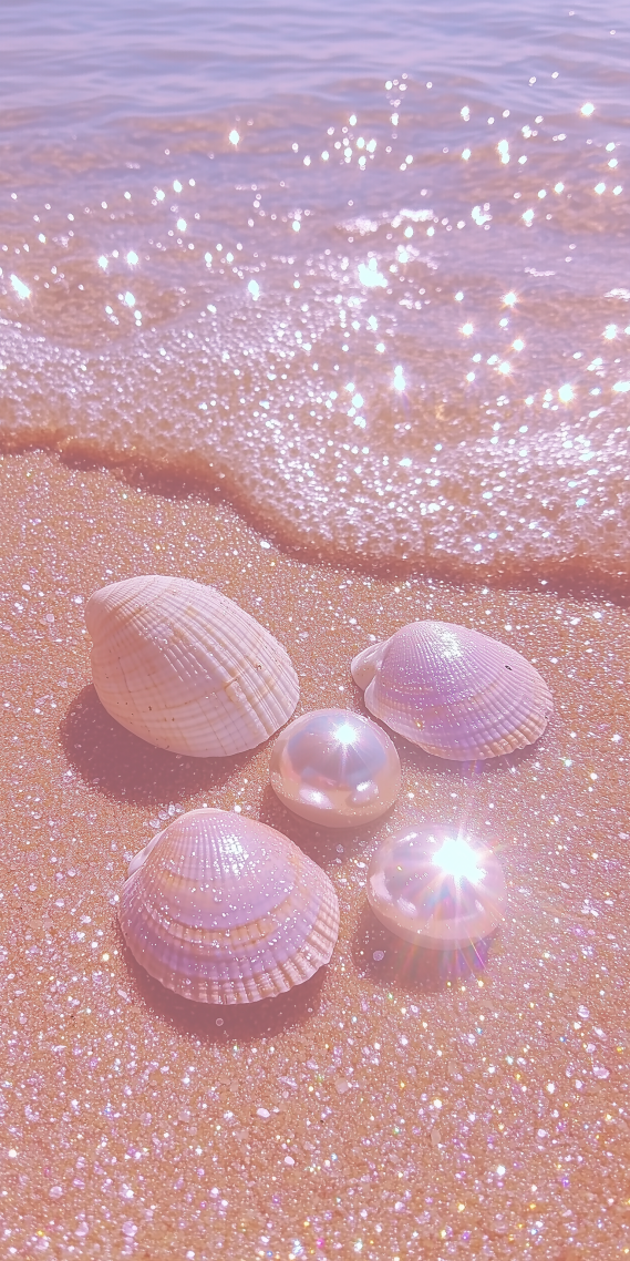 沙灘上的貝殼