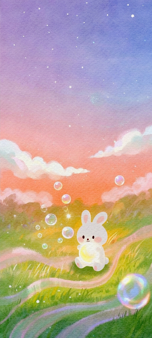 吹泡泡萌趣夜