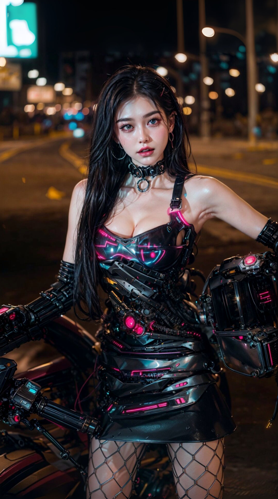 性感的朋克風機車女神