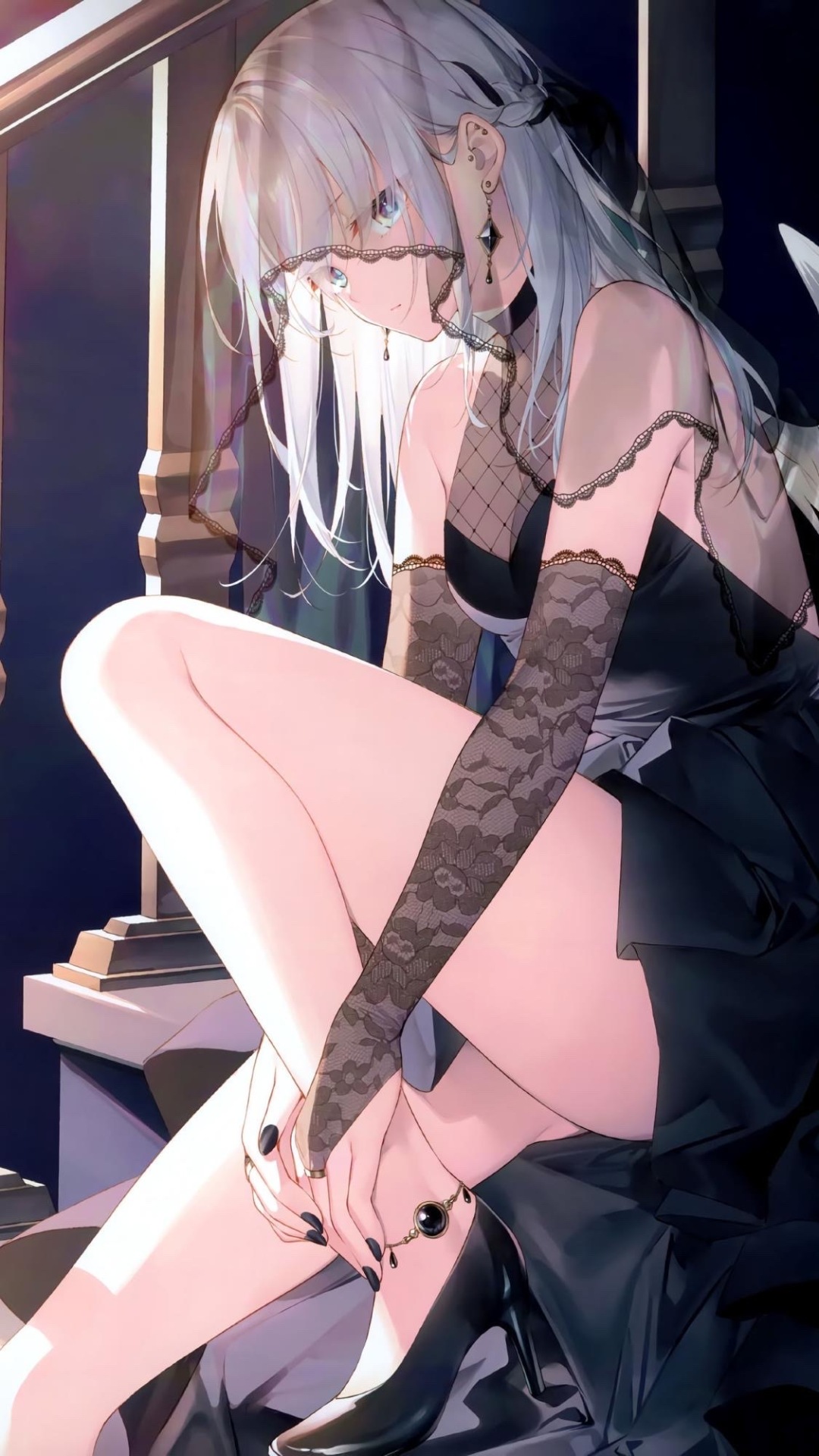 黑裙少女