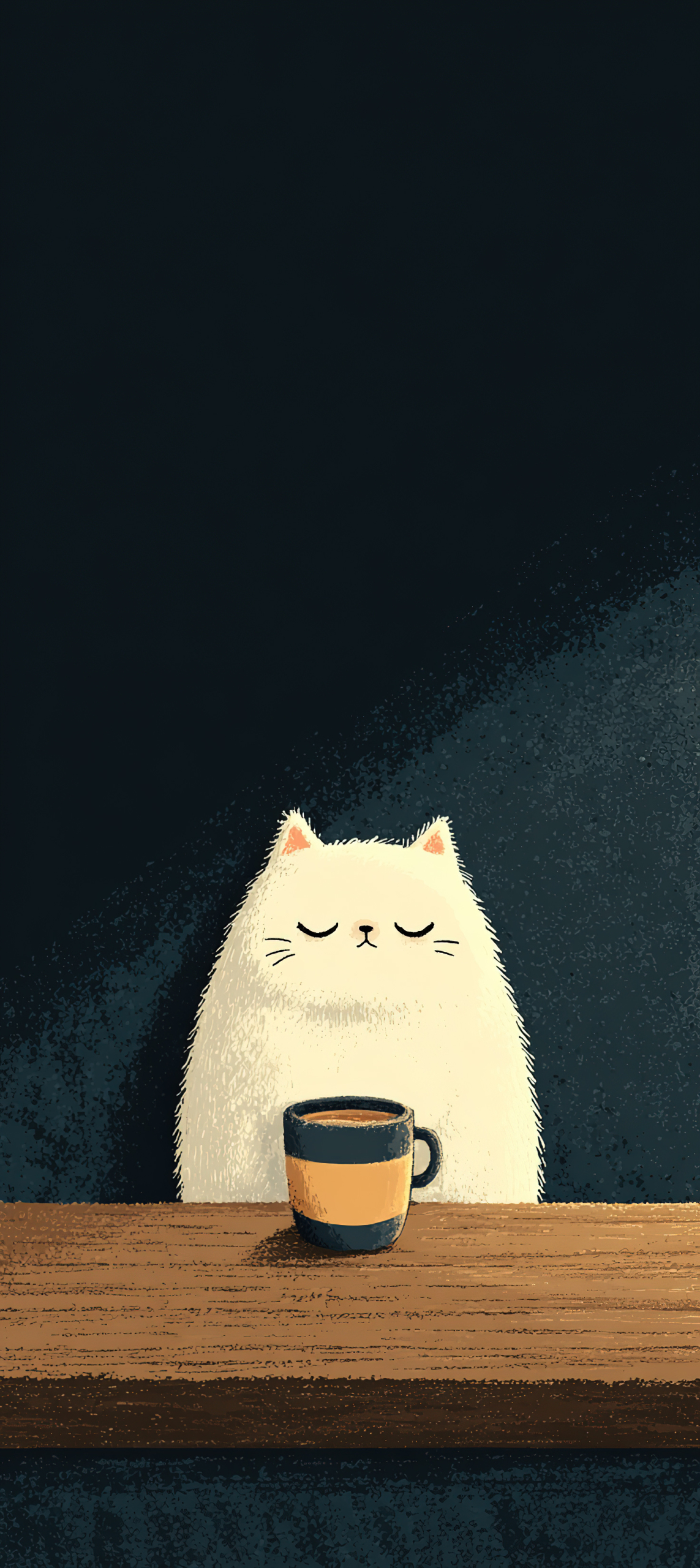 喝咖啡的小猫咪