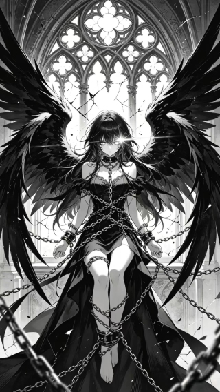 锁链黑翼少女