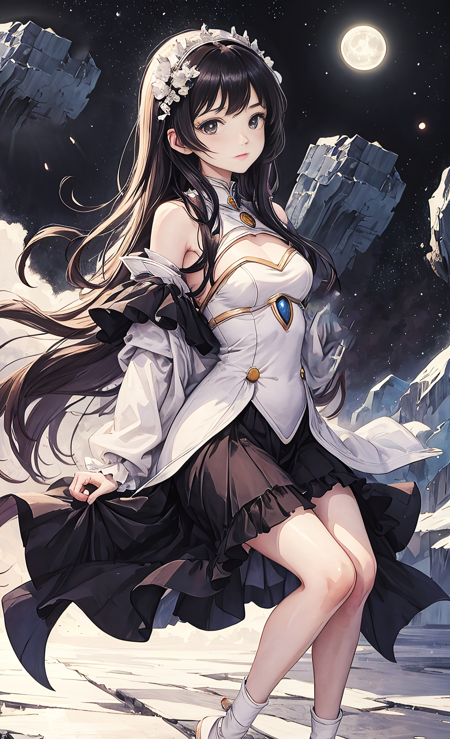 月亮與少女