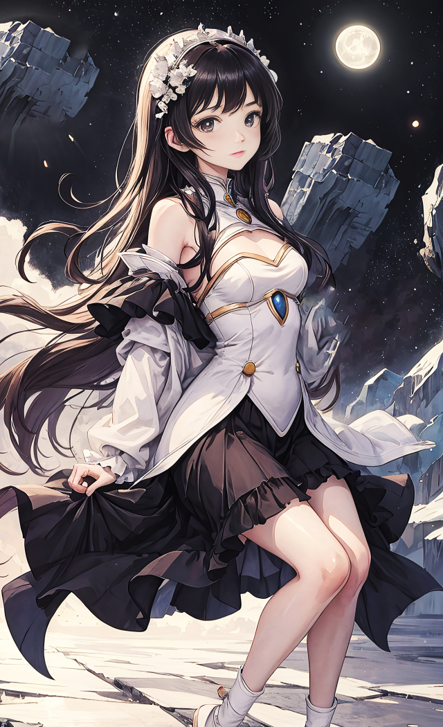 月亮與少女